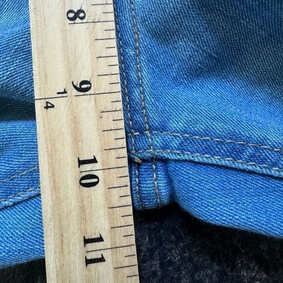 Old Navy Blue Light Wash Mid Rise Straight Women’s Jeans 8 Regular Used - Picture 10 of 12